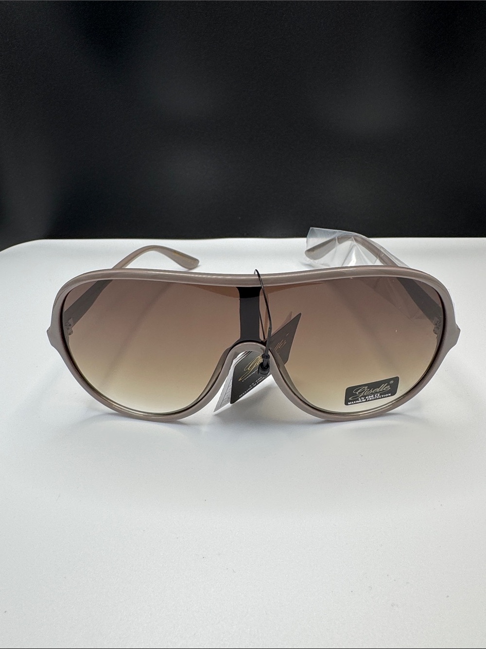 Men's Taupe Aviator Sunglasses - Gradient Lenses